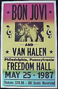 Van Halen is not the headliner on May 25th, 1987