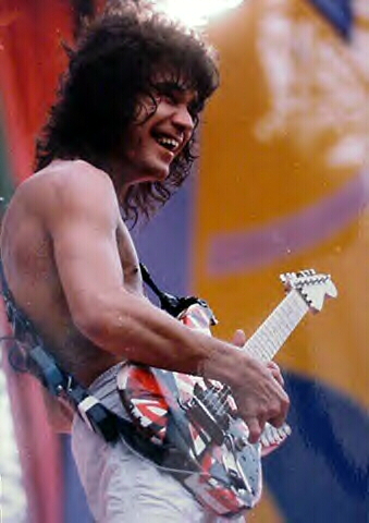 Edward Van Halen in the early eighties