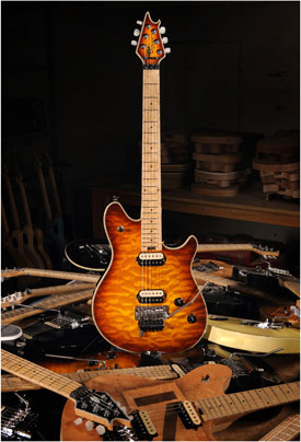 Edward Van Halen by his 1965 Chevrolet