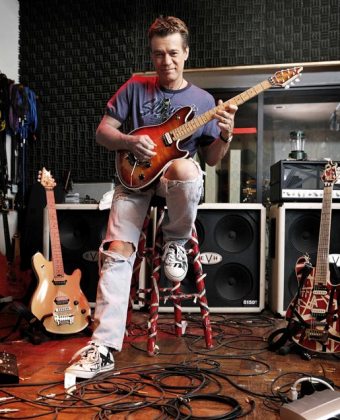 Eddie Van Halen in his home studio